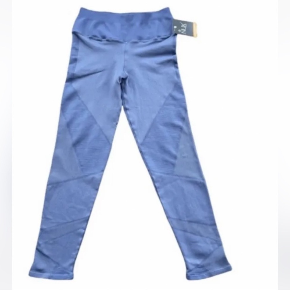 NWT NUX High-Rise Medium Compression Shapeshifter 7/8 Leggings Light Blue Size L